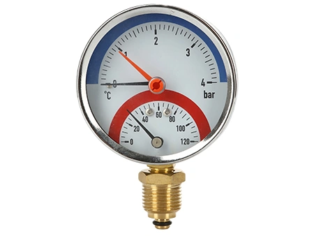 Pressed Bezel Panel-Mount Thermo-Manometer (Radial)