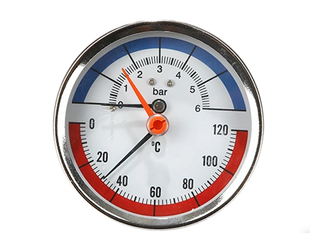 Pressed Bezel Panel-Mount Thermo-Manometer (Axial)