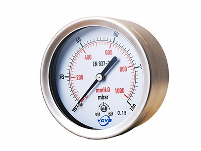 Low Pressure Capsule Gauge (Back Connection)
